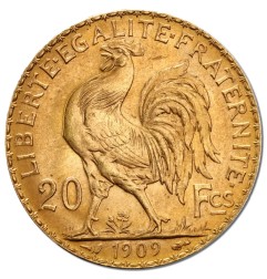 20 French Franc Marianne Coq | Or | 1899-1914
