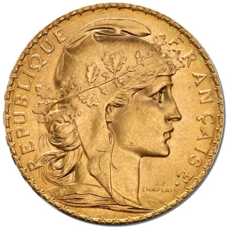 20 French Franc Marianne Coq | Or | 1899-1914