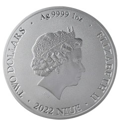 1 oz Bitcoin Argent