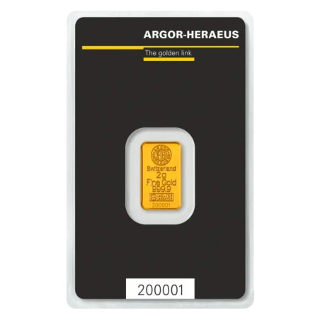2g Lingot d'Or | Argor-Heraeus