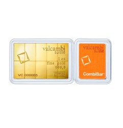 10 x 1/10 oz CombiBar® | Or | Valcambi