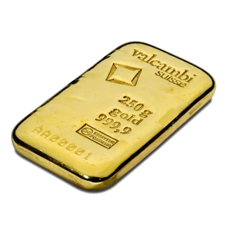250g Lingot d'Or | Valcambi | Coulé