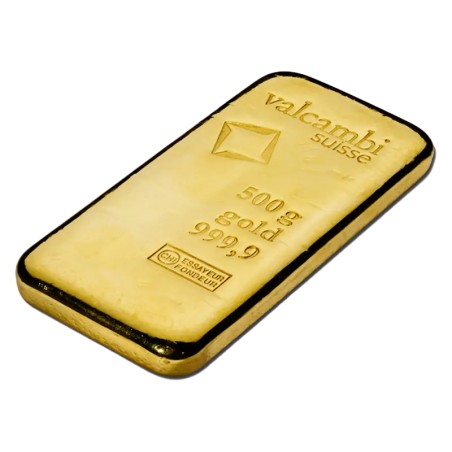 500g Lingot d'Or | Valcambi | Coulé