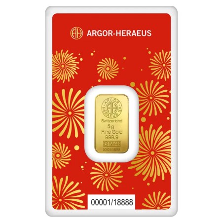 5g Lingot d'Or | Argor-Heraeus | Année du Serpent | 2025