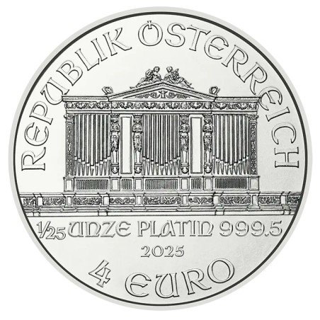 1/25 oz Philharmonique de Vienne | Platine | 2025