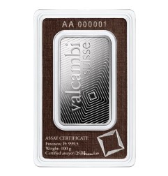 100g Lingot de Platine | Valcambi