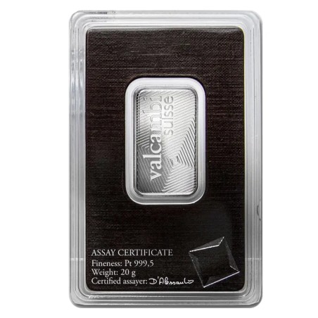 20g Lingot de Platine | Valcambi