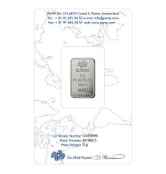 5g Lingot de Platine | PAMP Fortuna