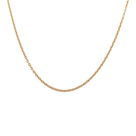 Collier à chaîne ronde en or 22kt