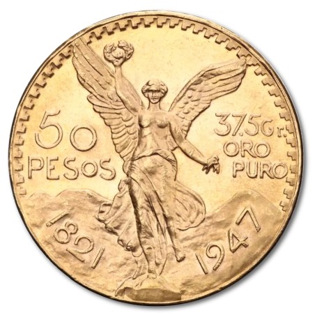 50 Pesos Mexicains Centenario | Or | 1821-1947