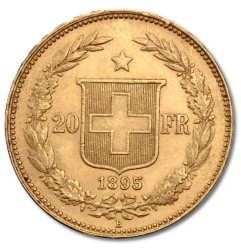 20 Francs Suisses Helvetica | Or | 1883-1896